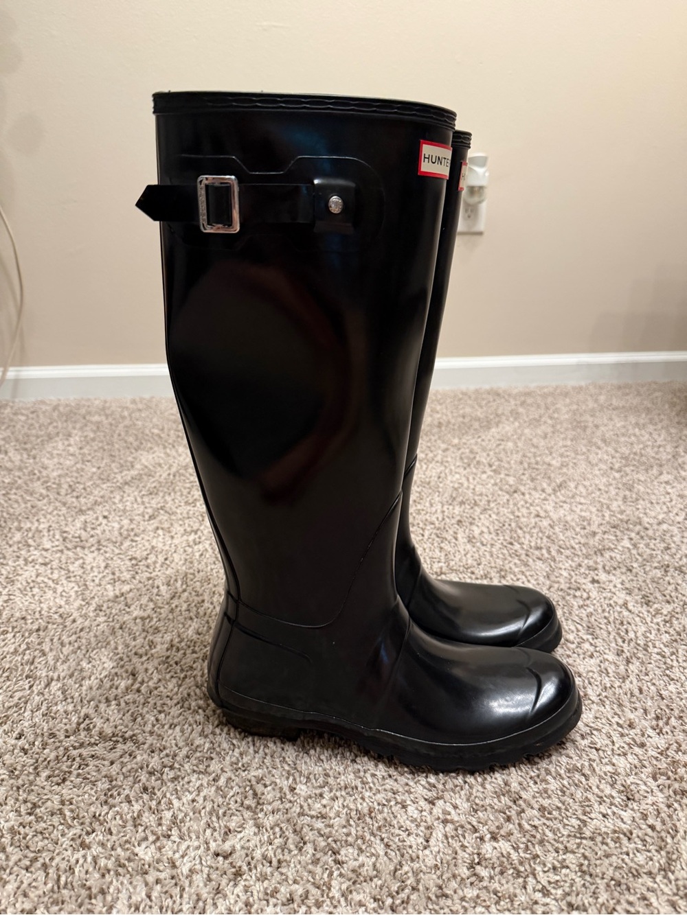 Hunter Women's Tall Rain Boots in Black